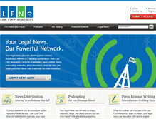 Tablet Screenshot of lawfirmnewswire.com